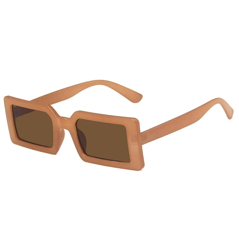 Rectangle Sonnenbrille – Braun, UV400