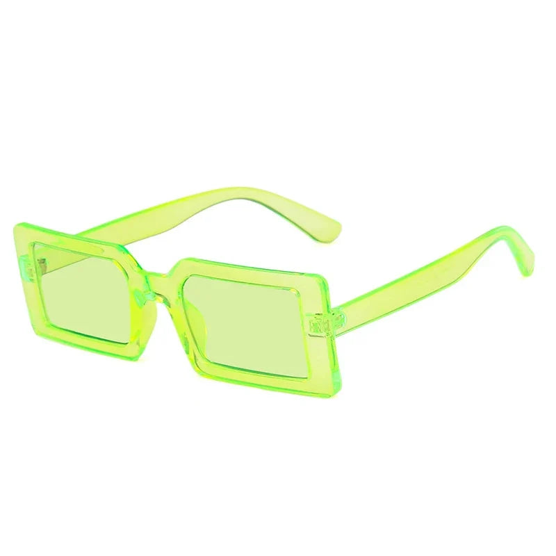Rectangle Sonnenbrille – Grün Grün, UV400