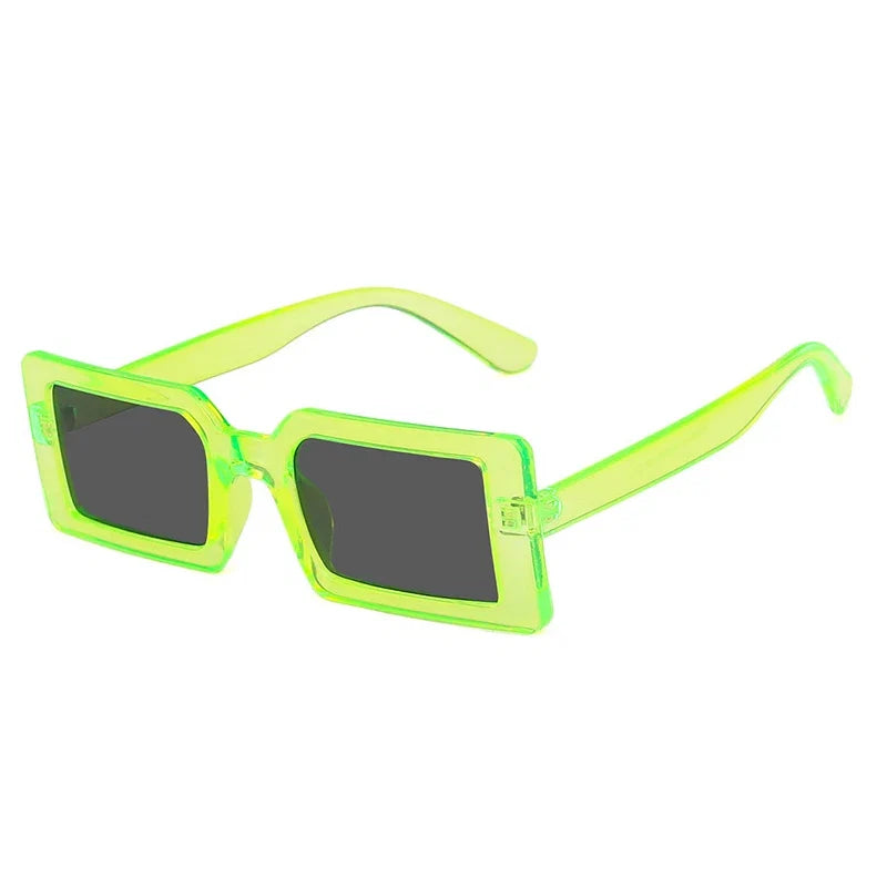 Rectangle Sonnenbrille – Grün, UV400