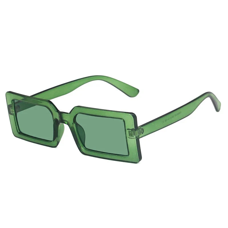 Rectangle Sonnenbrille – Olivengrün, UV400