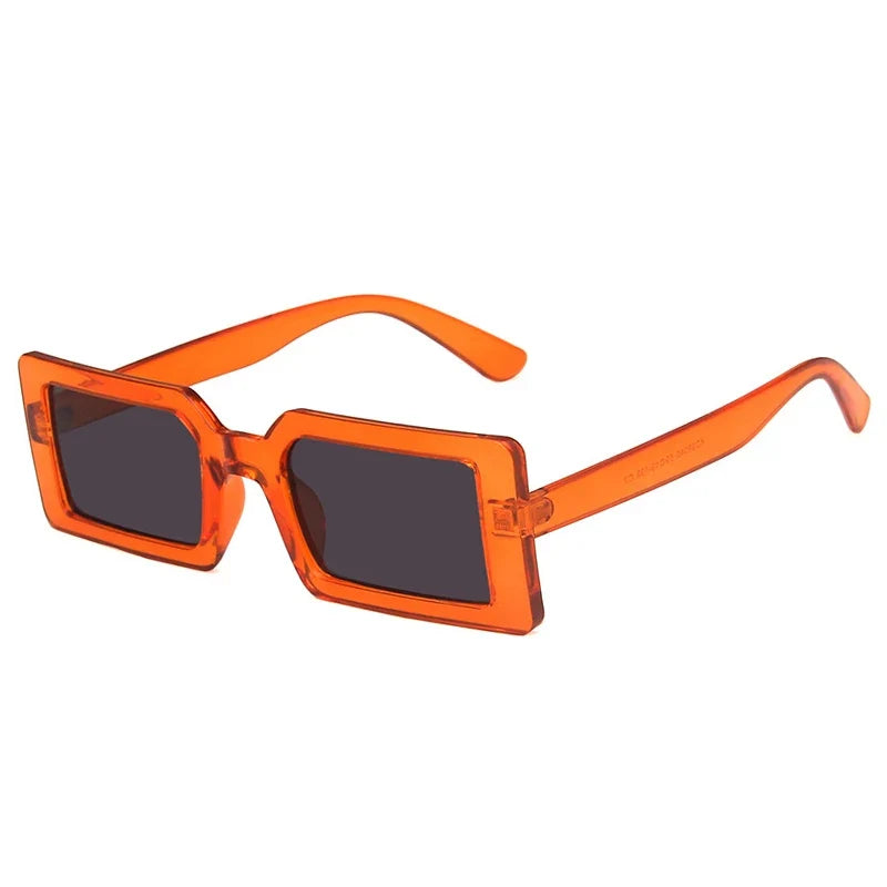 Rectangle Sonnenbrille – Orange Schwarz, UV400