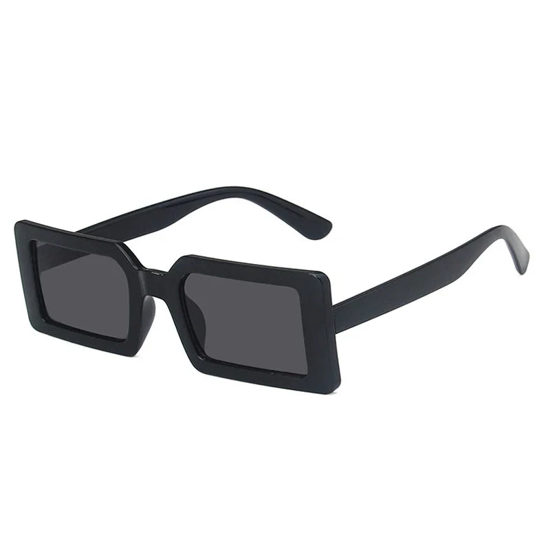 Rectangle Sonnenbrille – Schwarz Grau, UV400