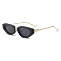 Retro Cat-Eye Sonnenbrille – Schwarz Grau, UV400