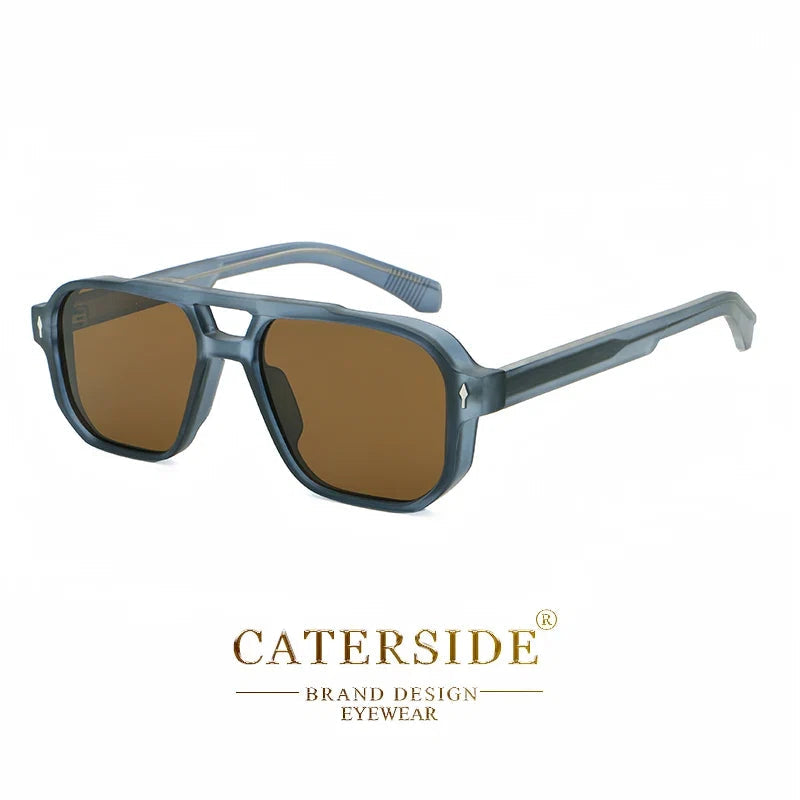 Retro-Sonnenbrille mit Doppelsteg – UV400