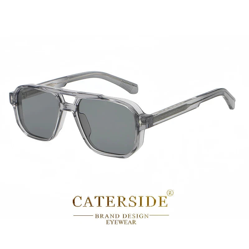 Retro-Sonnenbrille mit Doppelsteg – UV400