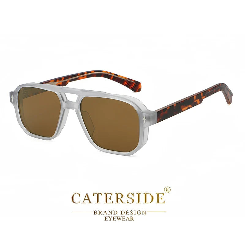 Retro-Sonnenbrille mit Doppelsteg – UV400