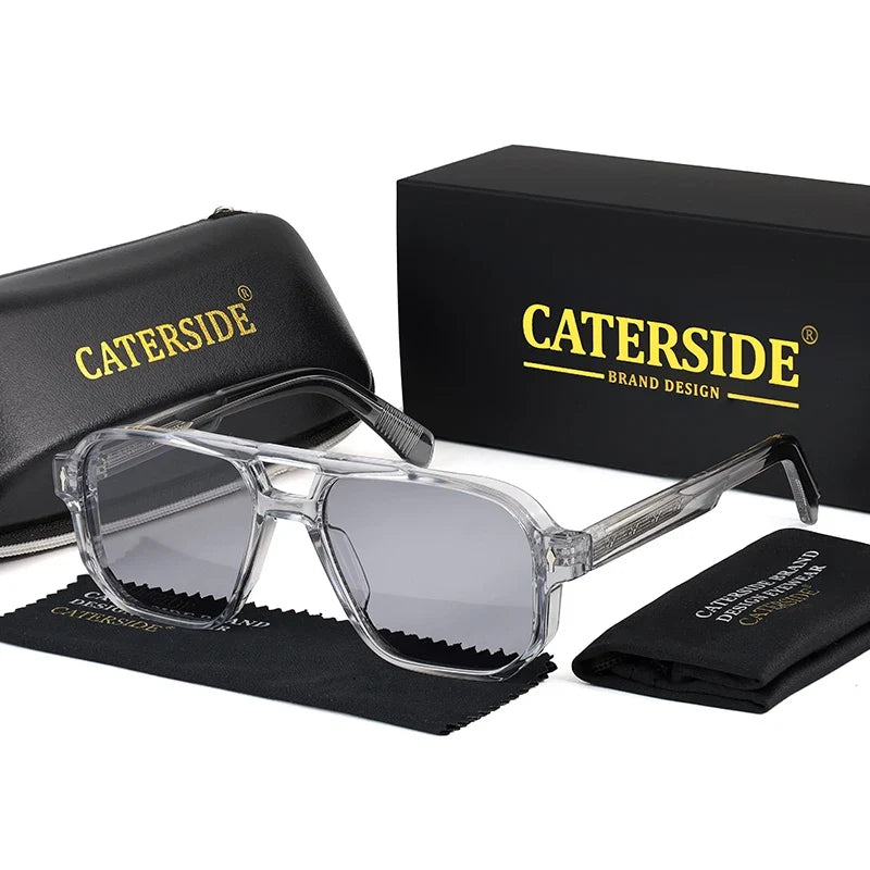 Retro-Sonnenbrille mit Doppelsteg – UV400