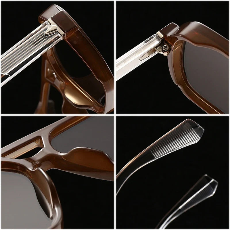 Retro Double Bridge Sonnenbrille – UV400