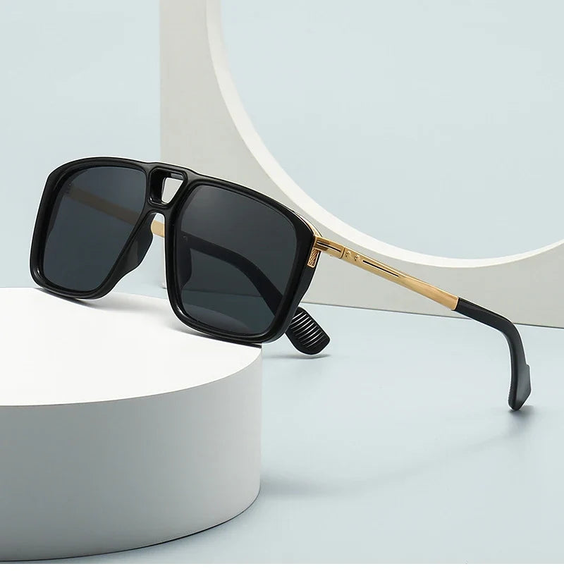 Retro Double Bridge Sonnenbrille – UV400