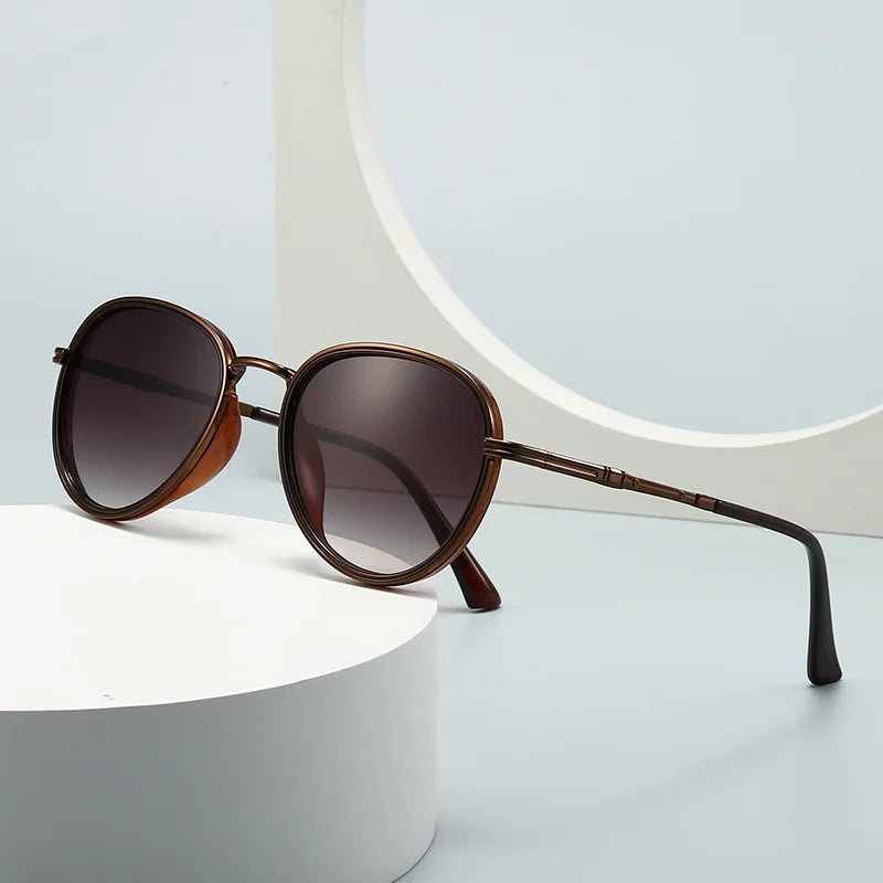 Retro Sonnenbrille aus Metall – UV400
