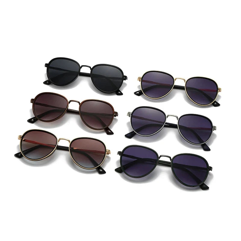 Retro Sonnenbrille aus Metall – UV400