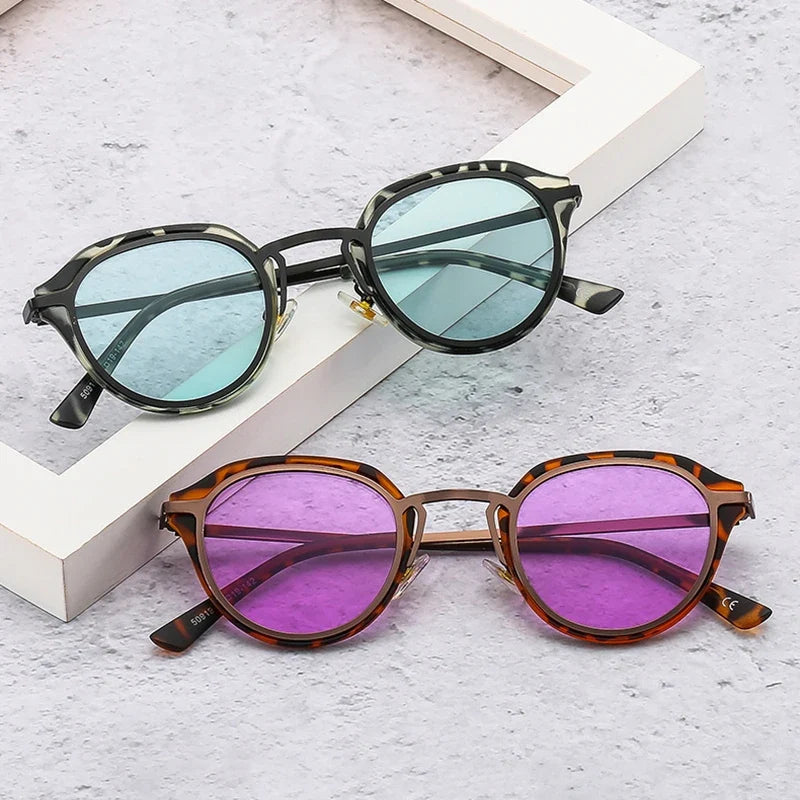 Retro Oval Sonnenbrille - UV400
