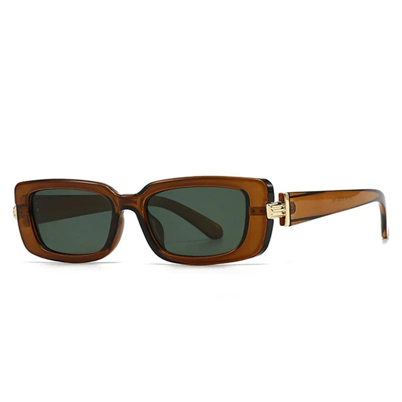 Retro Rechteck-Sonnenbrille - UV400