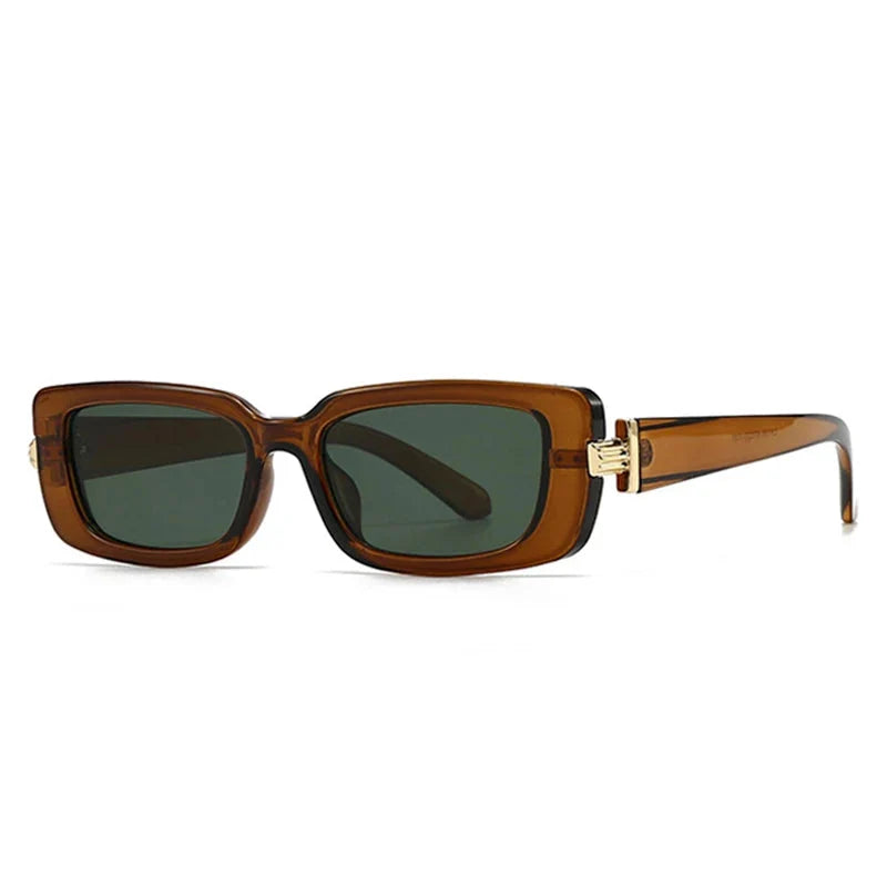 Retro Rechteck-Sonnenbrille - UV400