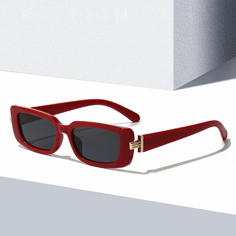 Retro Rechteck-Sonnenbrille - UV400