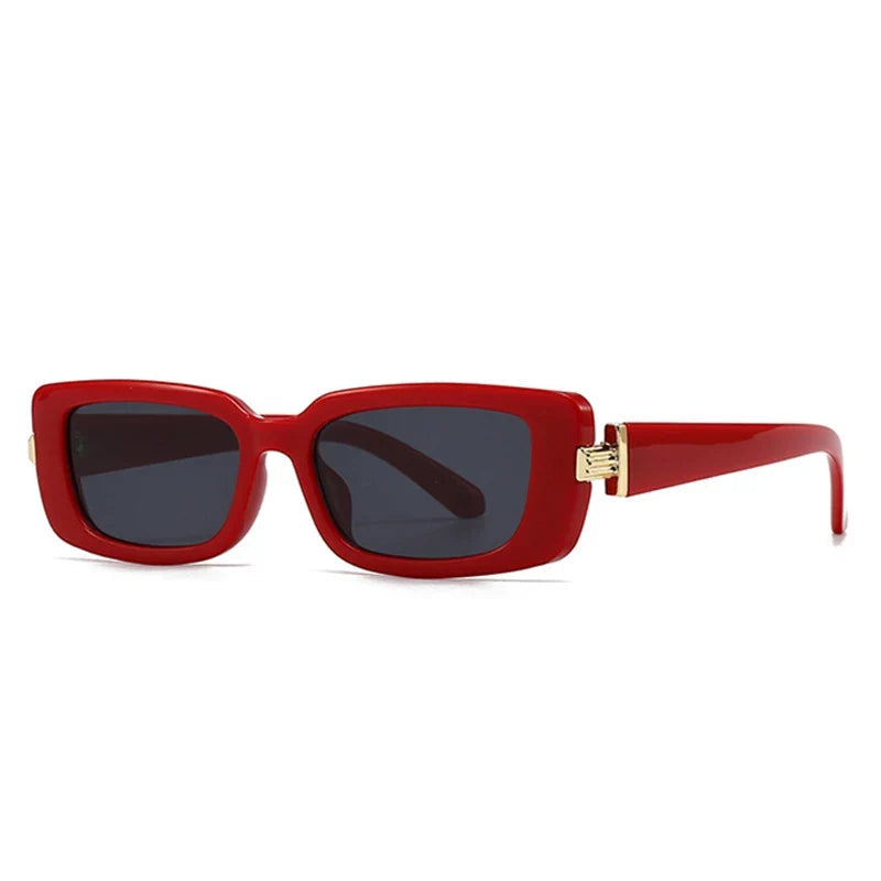 Retro Rechteck-Sonnenbrille - UV400