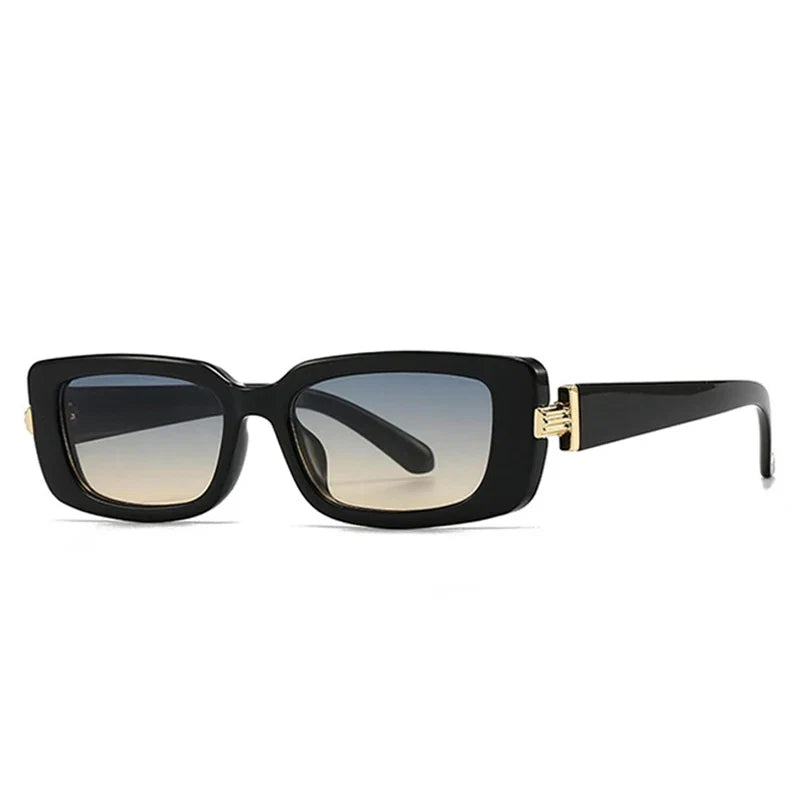 Retro Rechteck-Sonnenbrille - UV400
