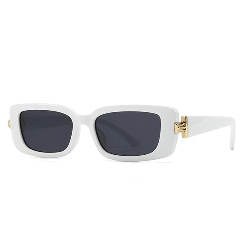 Retro Rechteck-Sonnenbrille - UV400
