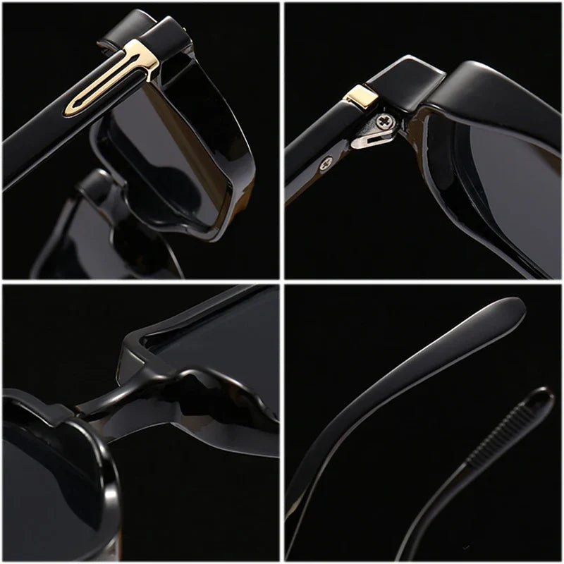 Retro Rectangle Sonnenbrille – Produktansicht 4, UV400