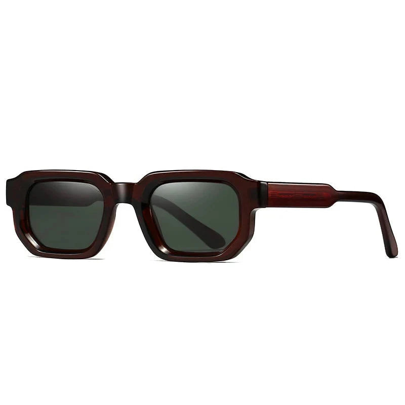 Retro Rectangle Sonnenbrille – Produktansicht 1, UV400
