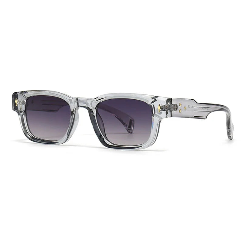 Retro Rivets Sonnenbrille – Grau, UV400