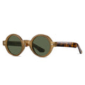 Retro Round Sonnenbrille – Tee Dunkelgrün, UV400
