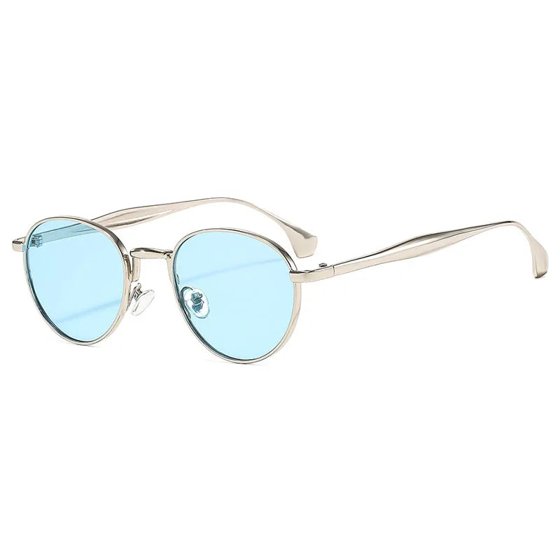 Retro Runde Metall-Sonnenbrille – UV400
