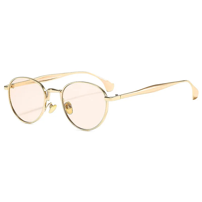 Retro Runde Metall-Sonnenbrille – UV400