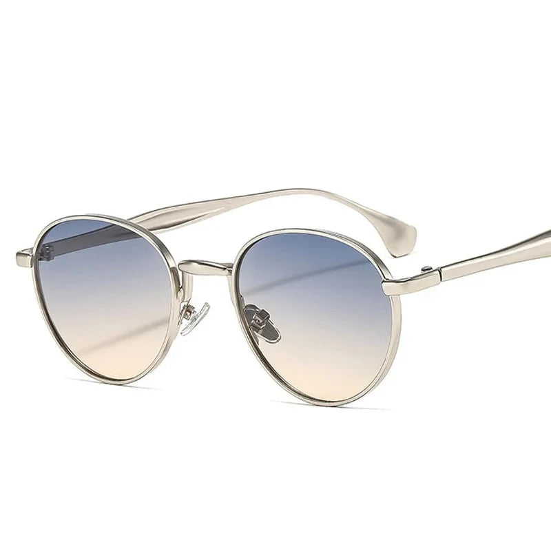 Retro Runde Metall-Sonnenbrille – UV400