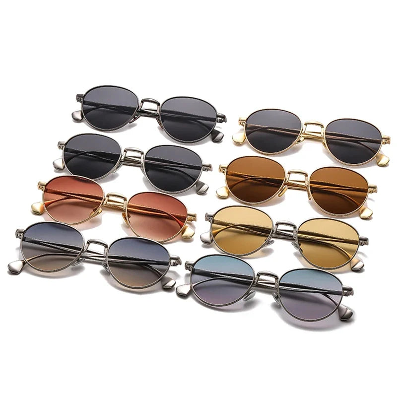 Retro Runde Metall-Sonnenbrille – UV400