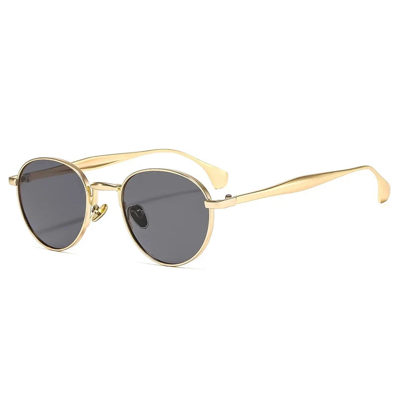 Retro Runde Metall-Sonnenbrille – UV400
