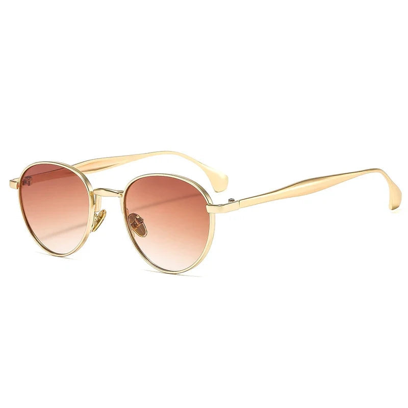 Retro Runde Metall-Sonnenbrille – UV400
