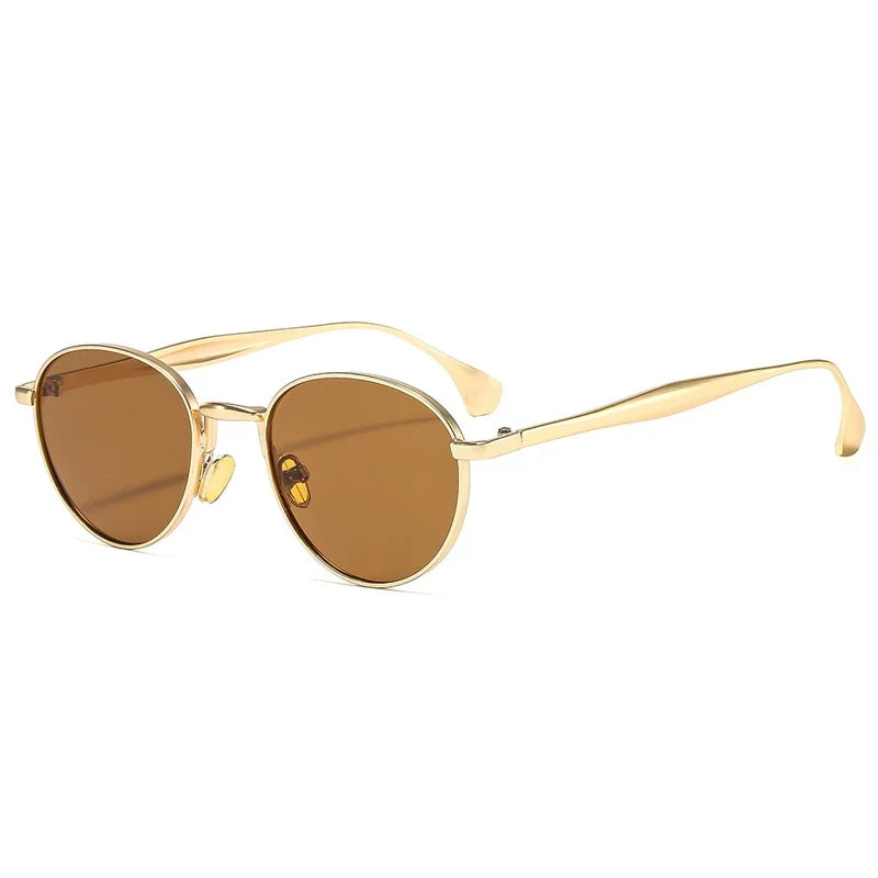 Retro Runde Metall-Sonnenbrille – UV400
