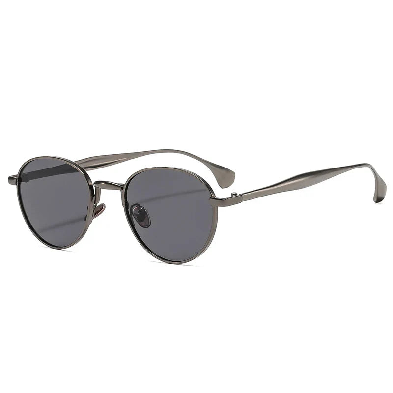 Retro Runde Metall-Sonnenbrille – UV400