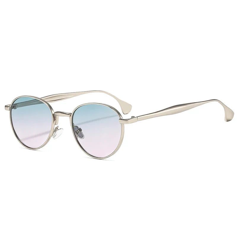 Retro Runde Metall-Sonnenbrille – UV400