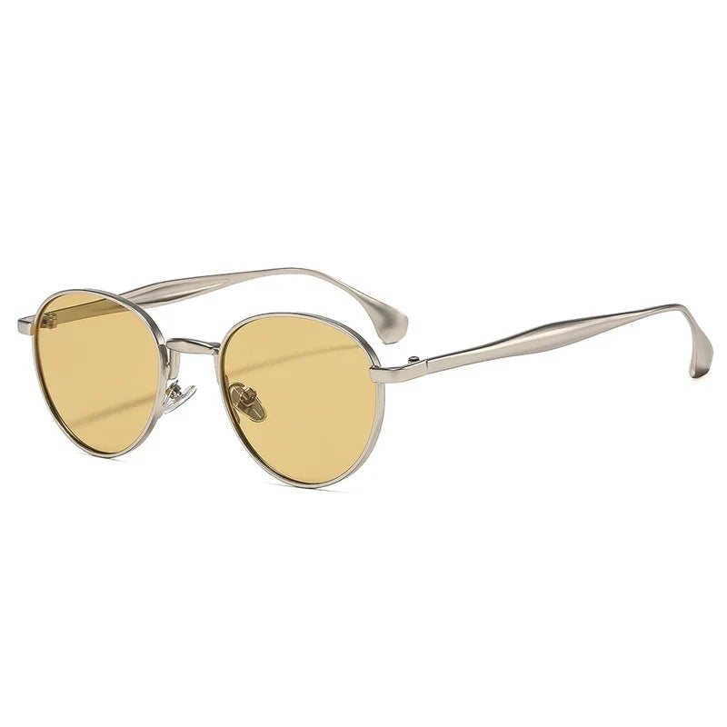 Retro Runde Metall-Sonnenbrille – UV400