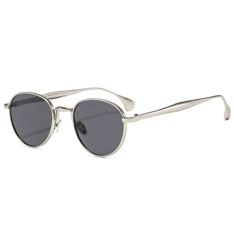 Retro Runde Metall-Sonnenbrille – UV400