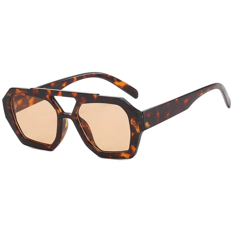 Retro Sonnenbrille – Amber Champagner, UV400