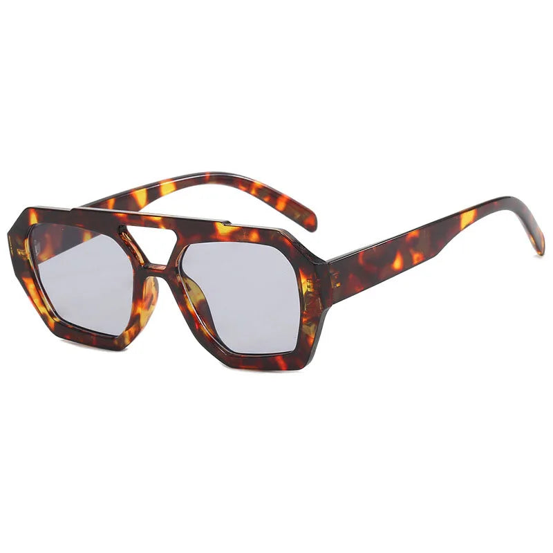 Retro Sonnenbrille – Amber Grau, UV400