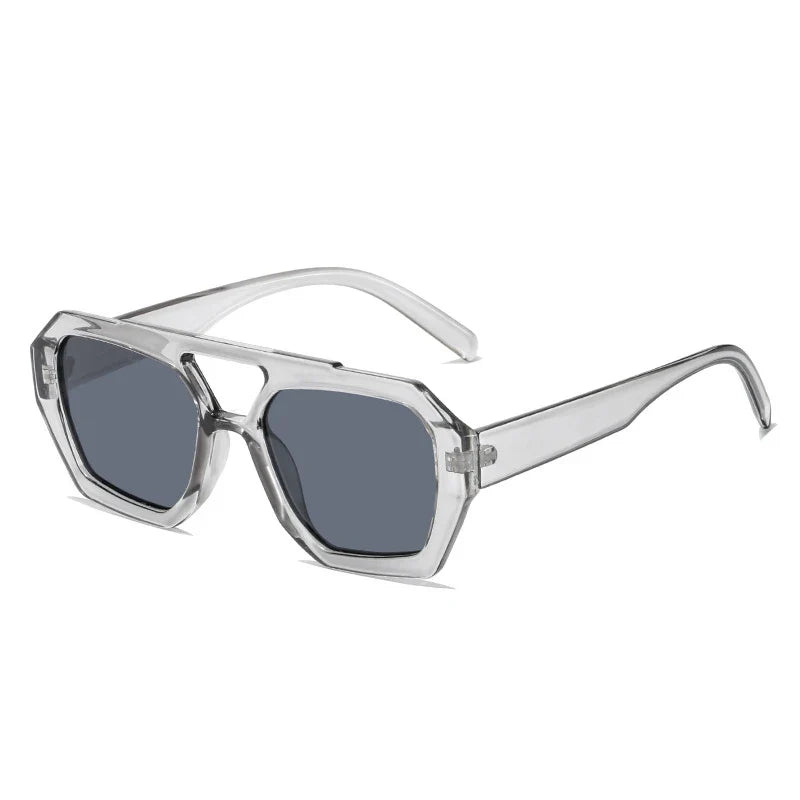 Retro Sonnenbrille – Grau, UV400