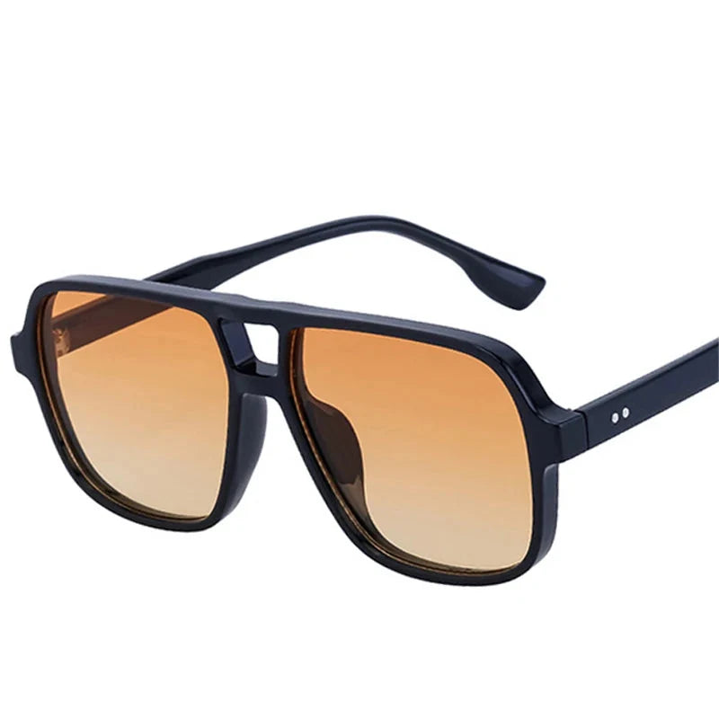 Retro Sonnenbrille mit Doppelsteg – UV400