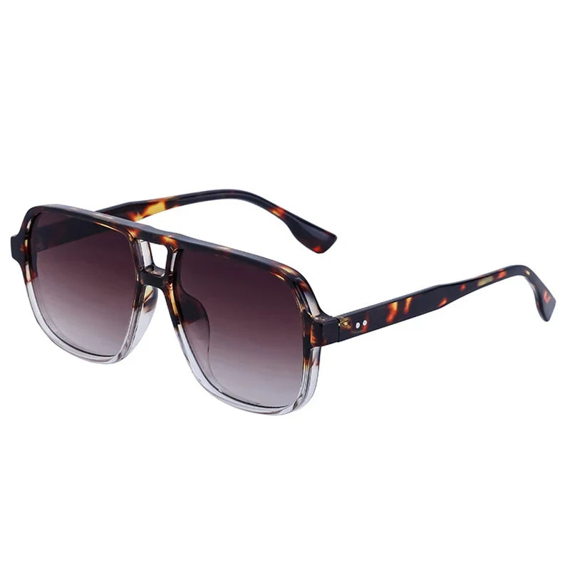 Retro Sonnenbrille mit Doppelsteg – UV400