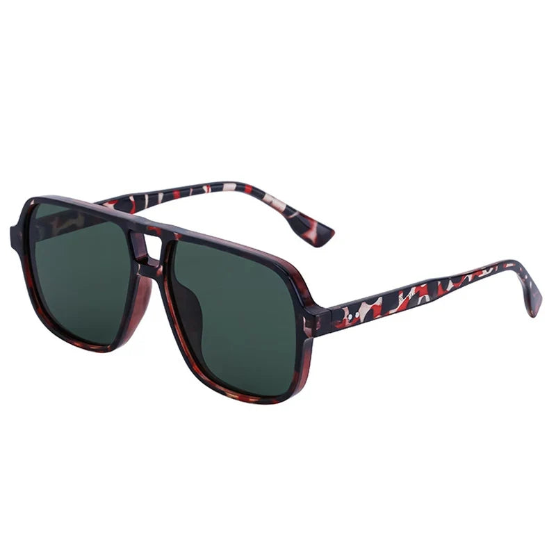 Retro Sonnenbrille mit Doppelsteg – UV400