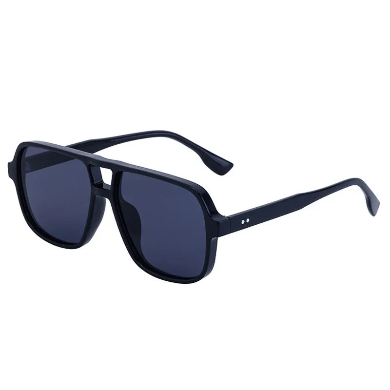 Retro Sonnenbrille mit Doppelsteg – UV400