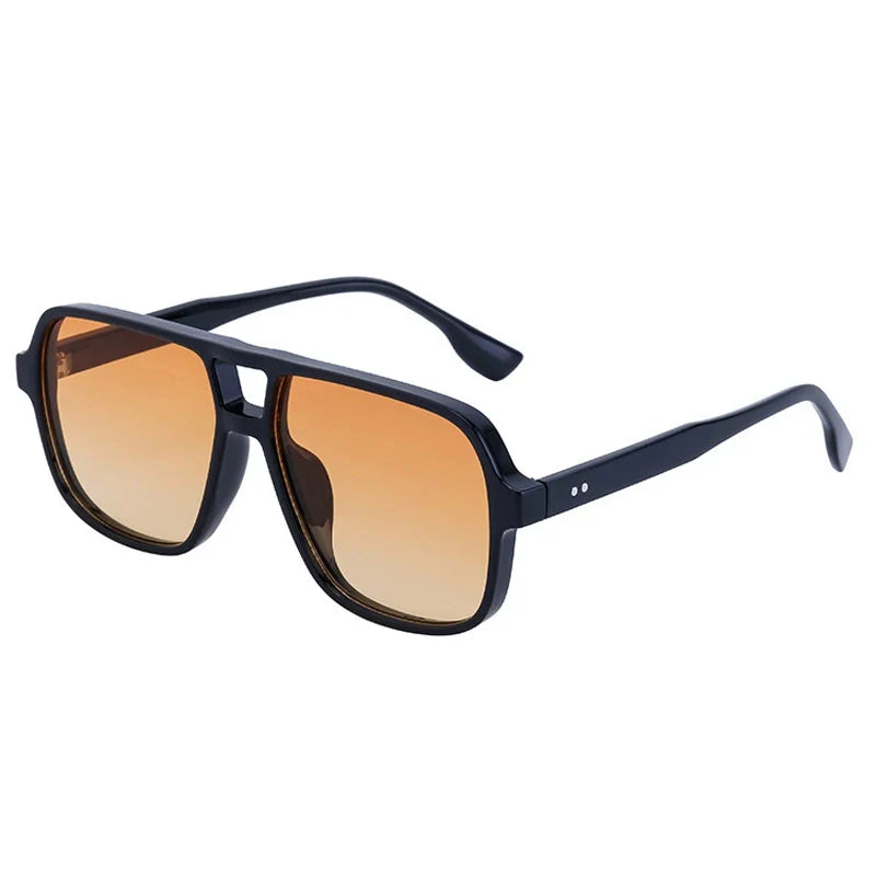 Retro Sonnenbrille mit Doppelsteg – UV400