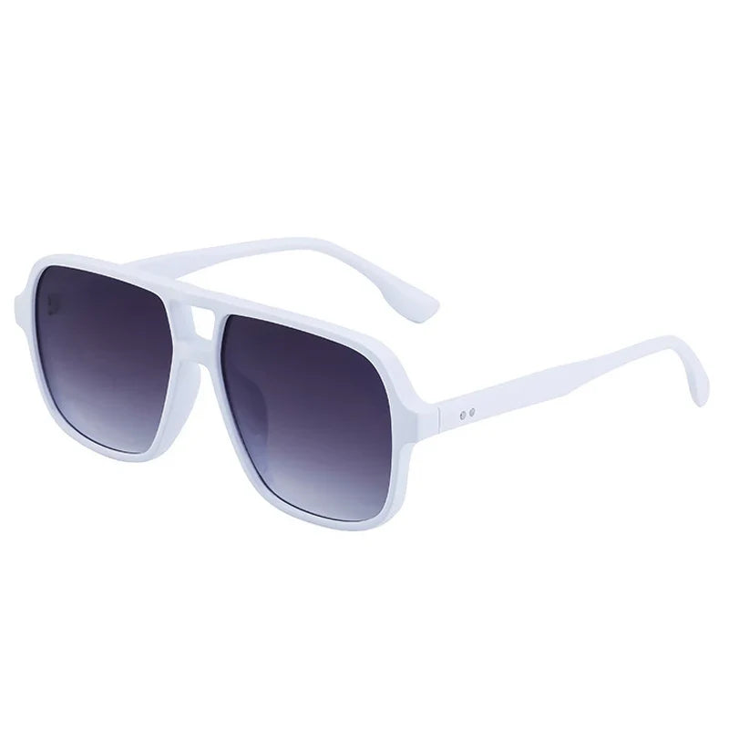 Retro Sonnenbrille mit Doppelsteg – UV400