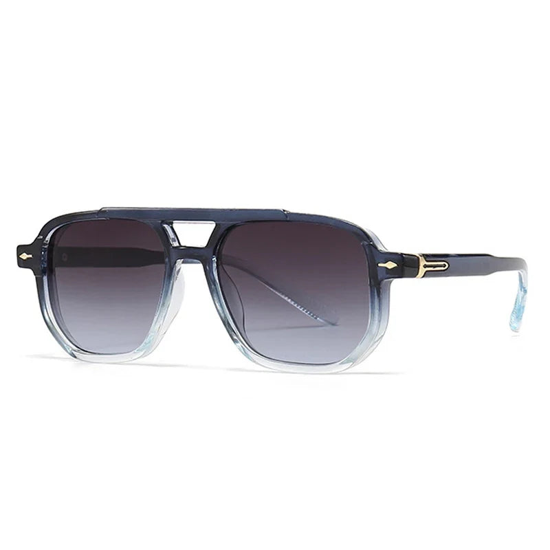 Retro Sonnenbrille mit Doppelsteg – UV400 Schutz