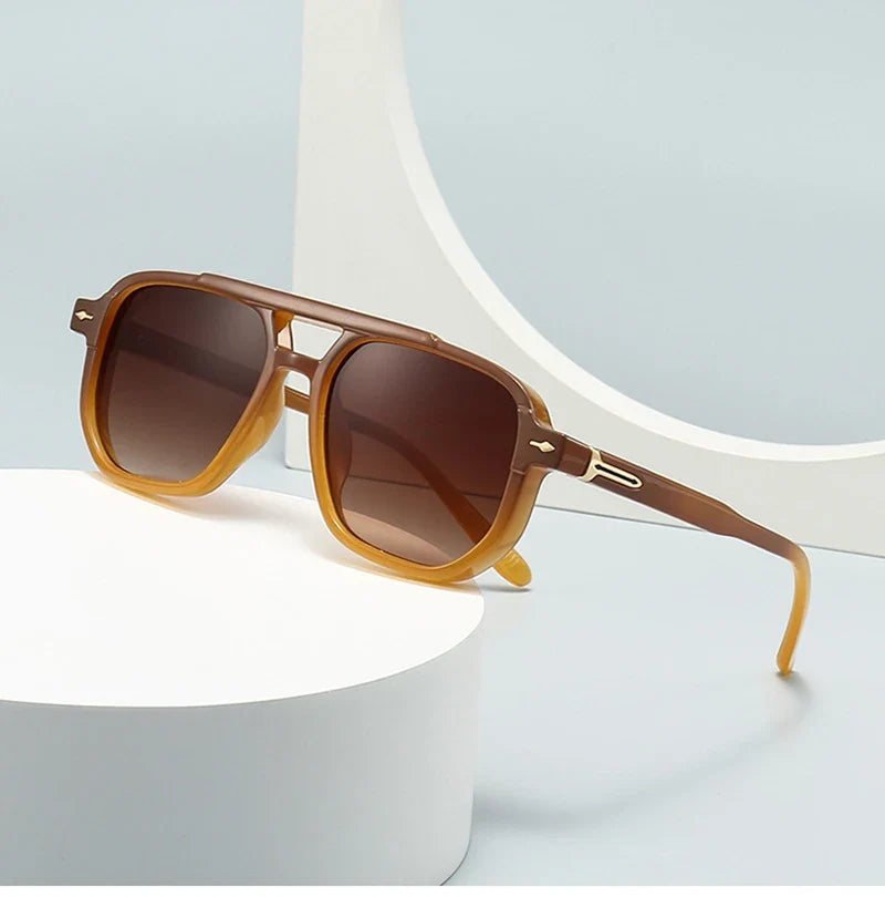Retro Sonnenbrille mit Doppelsteg – UV400 Schutz – Produktansicht 6, UV400