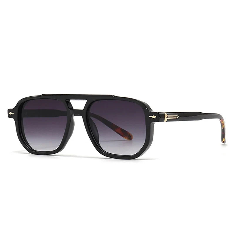 Retro Sonnenbrille mit Doppelsteg – UV400 Schutz