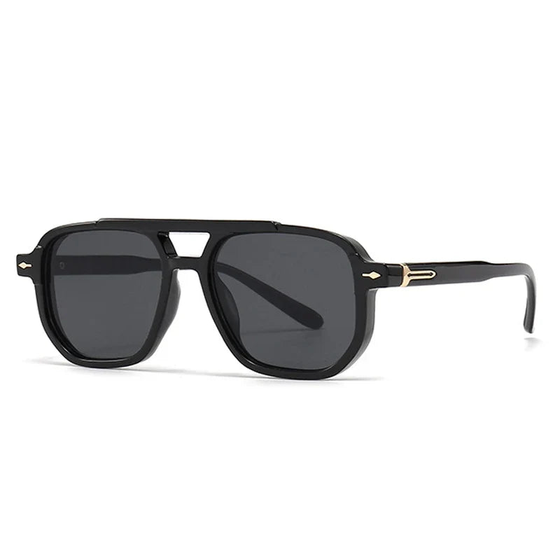 Retro Sonnenbrille mit Doppelsteg – UV400 Schutz